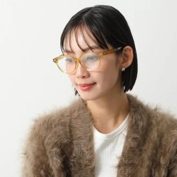 🕶️ New Celine CL50007F 039 Eyeglasses - Yellow Frame 52mm - Picture 2 of 12